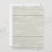 White Horse and Bird in Winter Kerstparty Kaart (Achterkant)