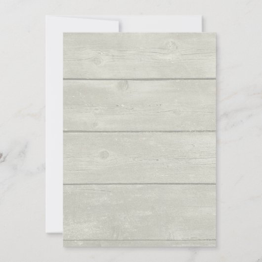 White Horse and Bird in Winter Kerstparty Kaart (Achterkant)