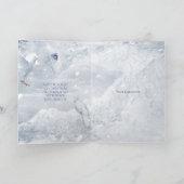 White Horse and Dove on Ice, sprookje Kerstmis - Feestdagen Kaart (Binnen)