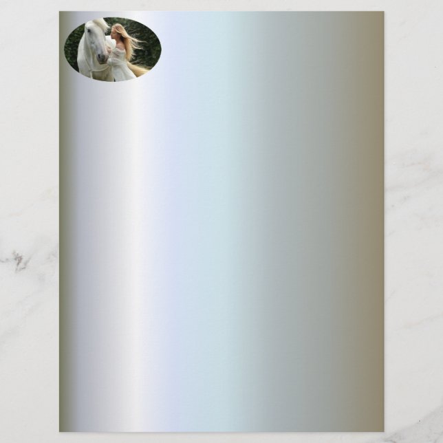 White Horse and Girl (Voorkant)