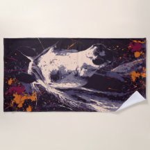 White Horse Art – Modern Paint Splash Design