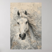 White Horse Art Poster (Voorkant)