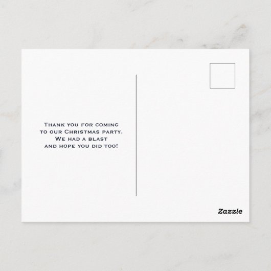 White Horse & Bird in a Winter Snowfall Bedankt Briefkaart (Achterkant)