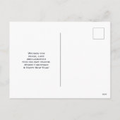 White Horse & Bird in a Winter Snowfall Kerstmis Feestdagenkaart (Achterkant)