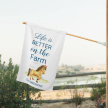 White Horse Boerderij - Gepersonaliseerde huisvlag