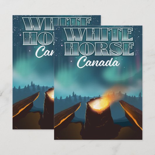 White Horse Canada reisposter (Voorkant / Achterkant)