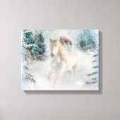 White Horse Canvas Afdruk (Voorkant)