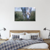 White Horse Canvas Afdruk (Insitu (Slaapkamer))