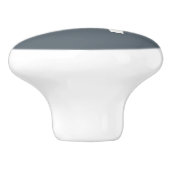 White Horse Ceramic Knob. Keramische Knop (Zijkant)