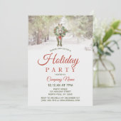 White Horse Corporate Holiday Kerstfeest Kaart (Staand voorkant)