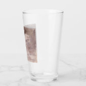 White Horse (door Eugene Delacroix) Glas (Links)