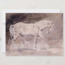 White Horse (door Eugene Delacroix)