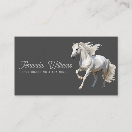White Horse Equestrian Visitekaartje (Voorkant)