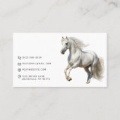White Horse Equestrian Visitekaartje (Achterkant)