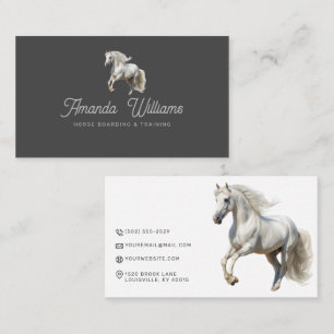 White Horse Equestrian Visitekaartje