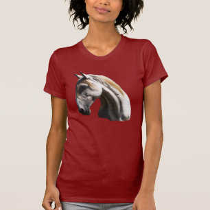 White Horse Equine Art Animal-lover's Shirt