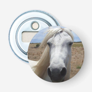 White Horse Face Button Flesopener