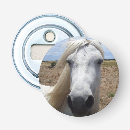 White Horse Face Button Flesopener (Voorkant)