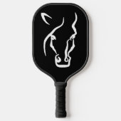 White Horse Face Pickleball Paddle (Voorkant)