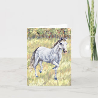 White Horse Folded Card Aankondiging