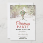 White Horse Forest Kerstfeest Kaart (Voorkant)