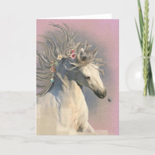 White Horse Friesian - Wenskaart Bedankkaart