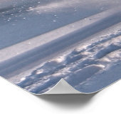 White Horse Galloping Through the Winter Snow Poster (Hoek)