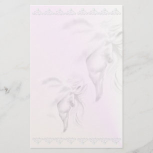 White Horse Head2 stationery_vertical.v2 Briefpapier