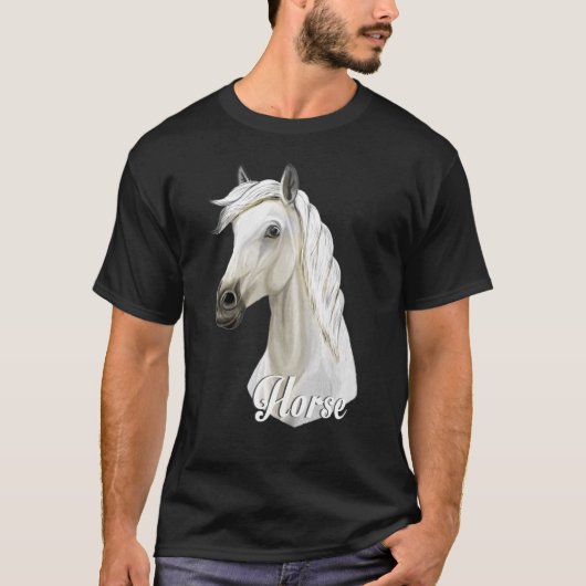 White Horse Head 2 T-shirt (Voorkant)