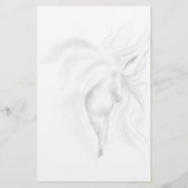 White Horse Head Briefpapier (Voorkant)