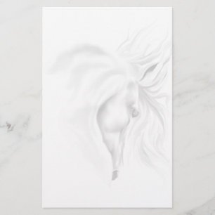 White Horse Head Briefpapier