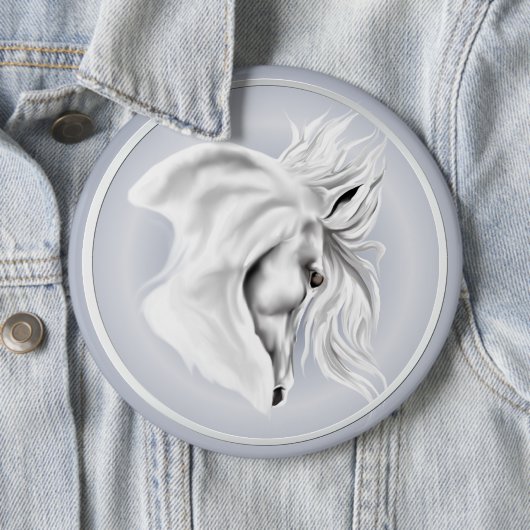 White Horse Head Button (In situ)