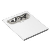 White Horse Head Notitieblok (Schuin)