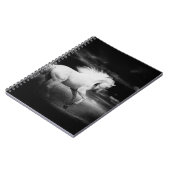 White Horse in Black and White Notitieboek (Linkerzijde)