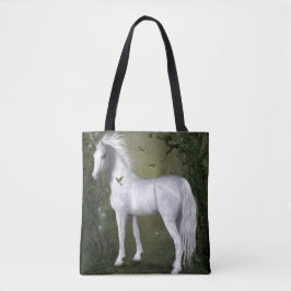 White Horse in Bossen met Hummingbird Tas