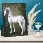 White Horse in de Bossen met Hummingvogels Fotoplaat (Zijkant)