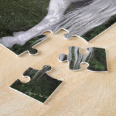 White Horse in de Bossen met Hummingvogels Legpuzzel (Zijkant)