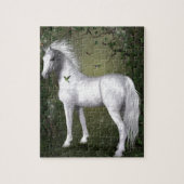 White Horse in de Bossen met Hummingvogels Legpuzzel (Verticaal)