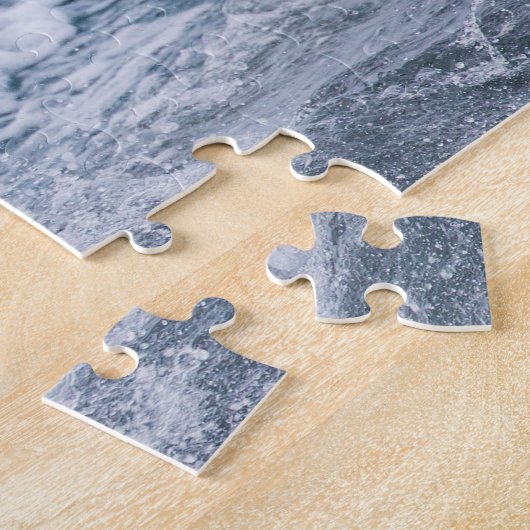 White Horse in het Zee Jigzaag Puzzle Legpuzzel (Zijkant)