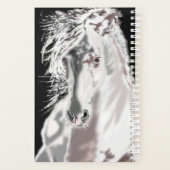 White Horse - - Jouw tekst toevoegen / Naam Planner (Achterkant)