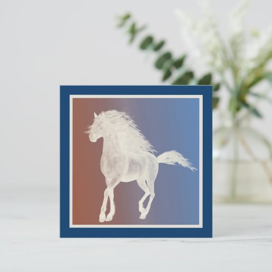 White Horse Kaart (Staand voorkant)