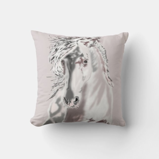 White Horse Kussen (Voorkant)