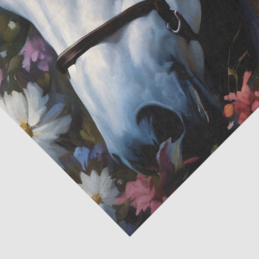 White horse majesty v2 tissuepapier (Detail)