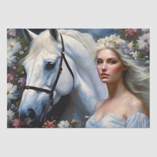 White horse majesty v2 tissuepapier (Voorkant)