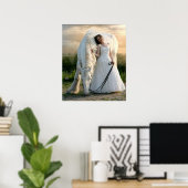 White Horse met bride Poster (Thuiskantoor)