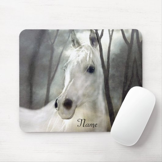 White Horse met naam Muismat (Met muis)