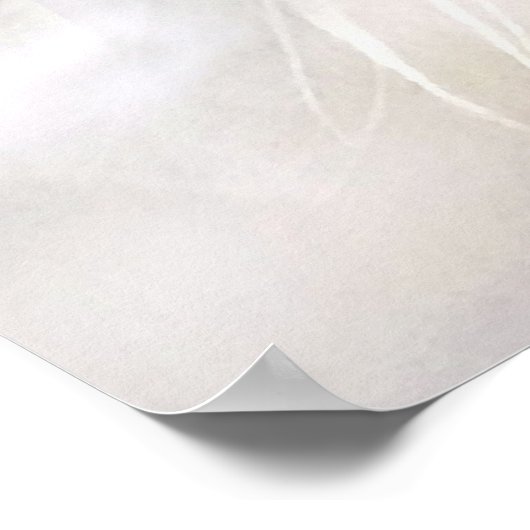 White Horse met naam Poster (Hoek)