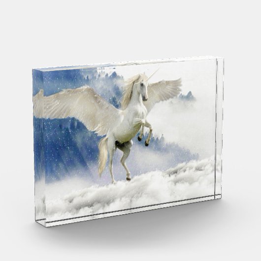 White Horse met Wings Fotoblokken (Links)