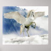 White Horse met Wings Poster (Voorkant)
