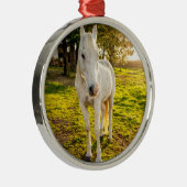 White Horse Metalen Ornament (Rechts)